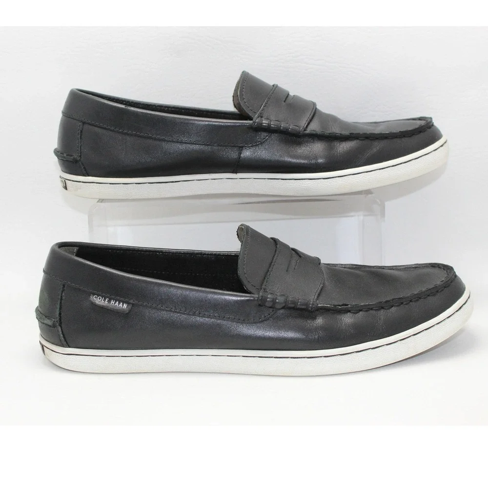 Cole Haan Grand.OS Mens Black Leather Penny Loafers Sneakers C22750 Size 11M